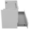 39 Inch Wall Mount Glossy White Bathroom Vanity Cabinet